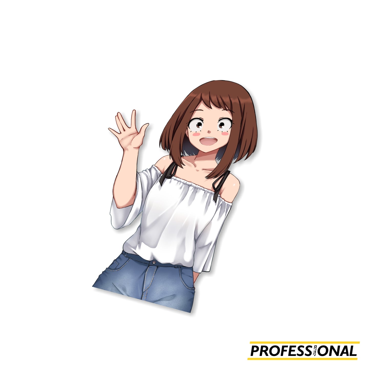 Ochaco (Casual) - Sticker