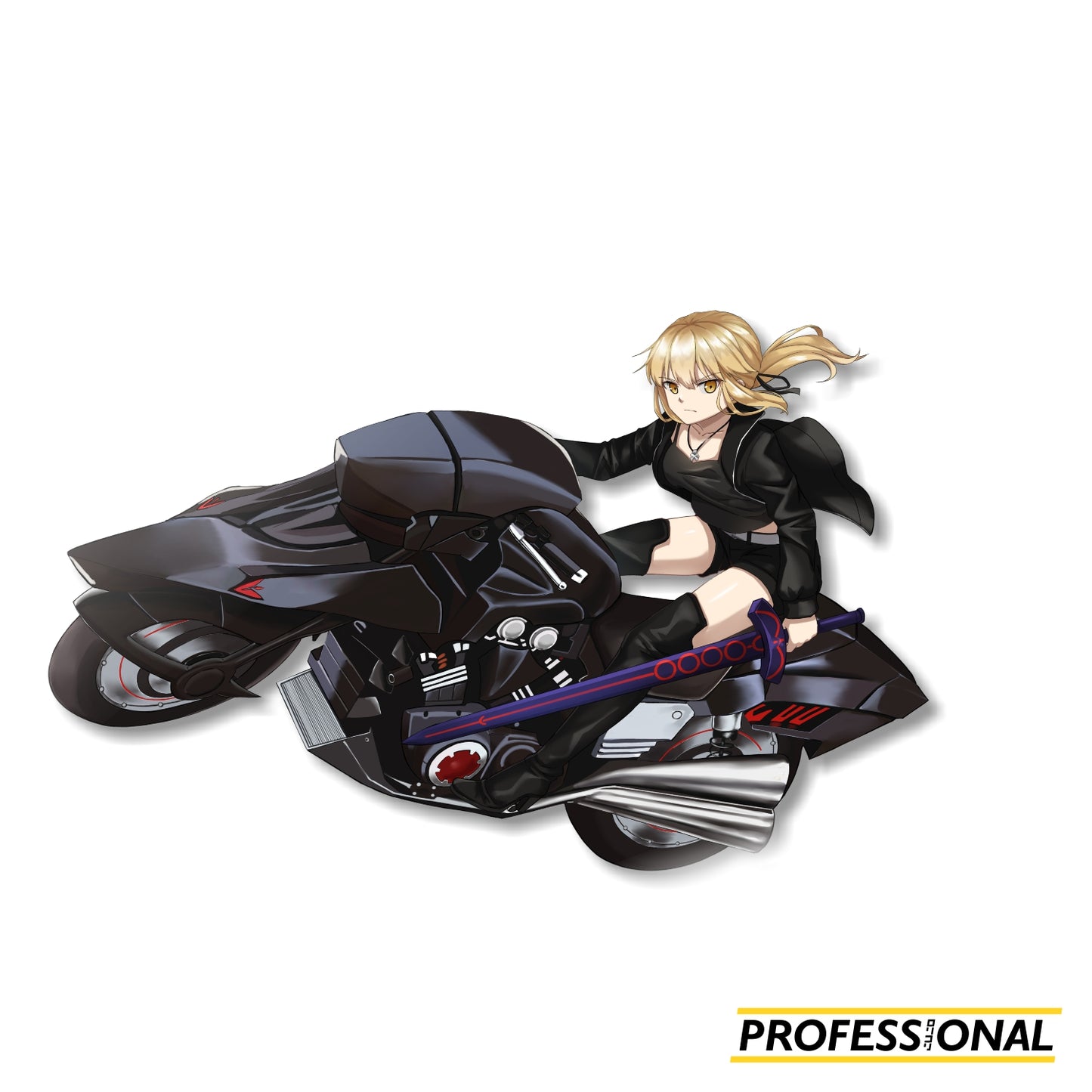 Saber Alter (Night Rider Ver.) - Sticker