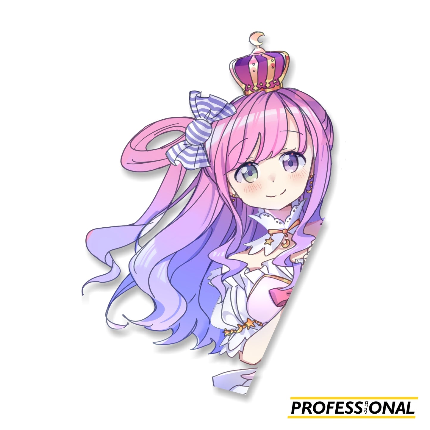 Luna - Peeking Sticker