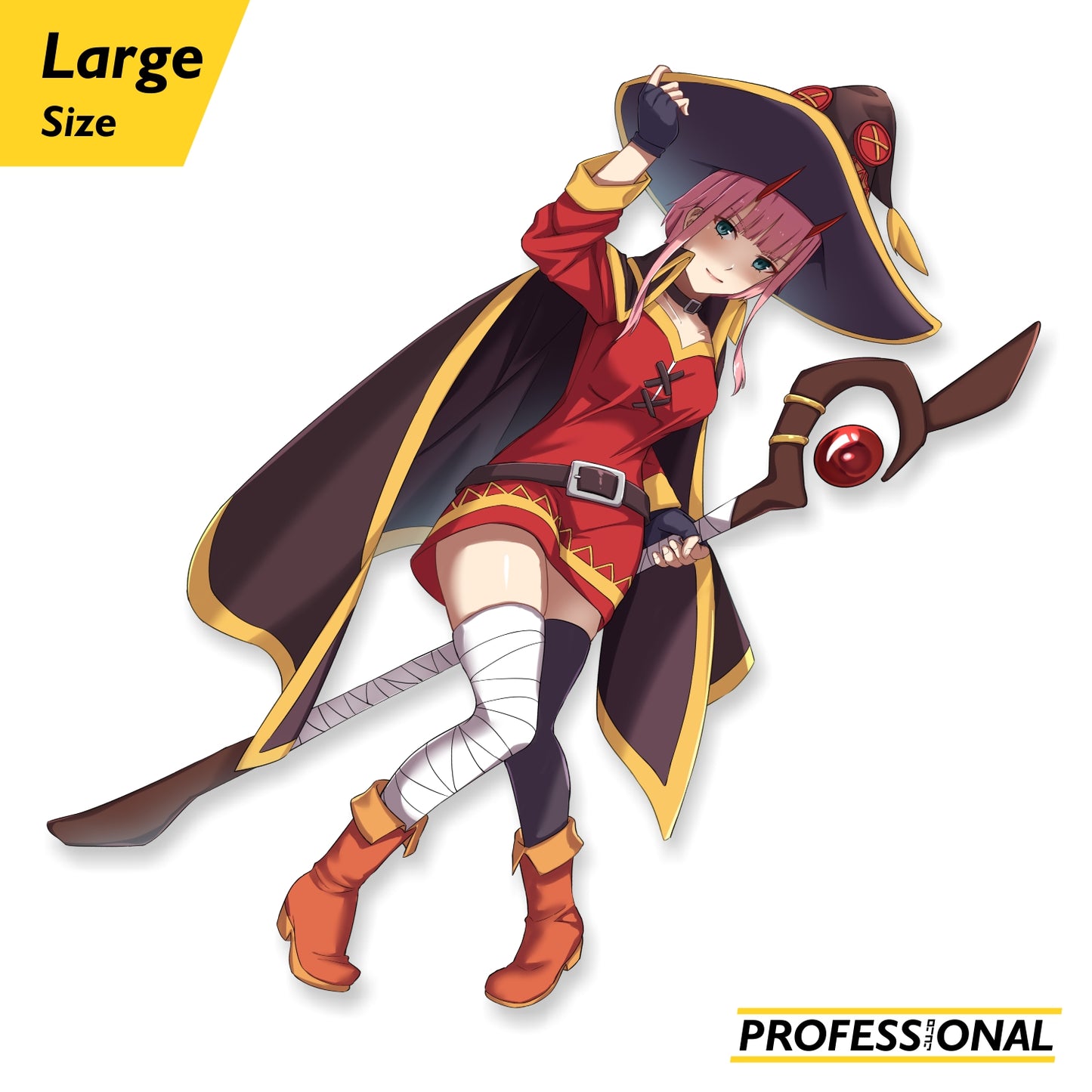 Zero Two (Megumin) - Large Sticker