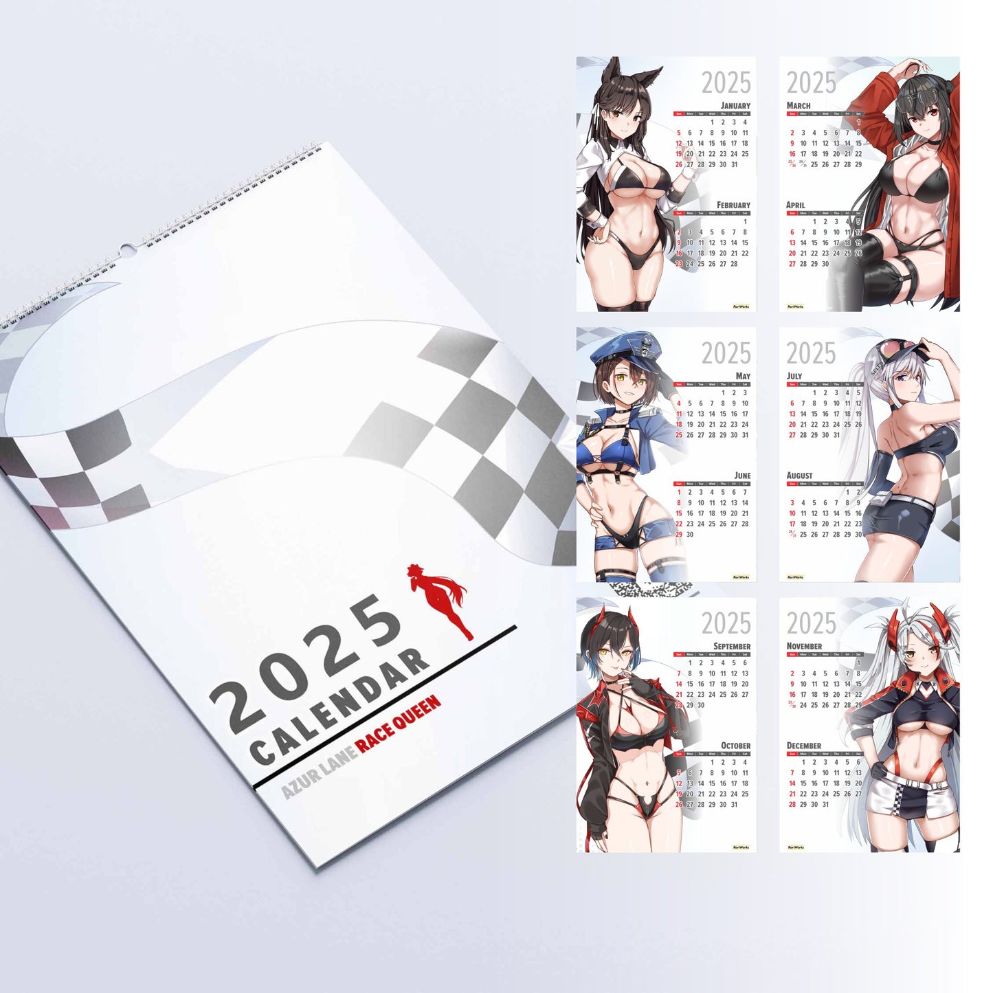 Azur Lane (Race Queen) - Wall Calendar 2025