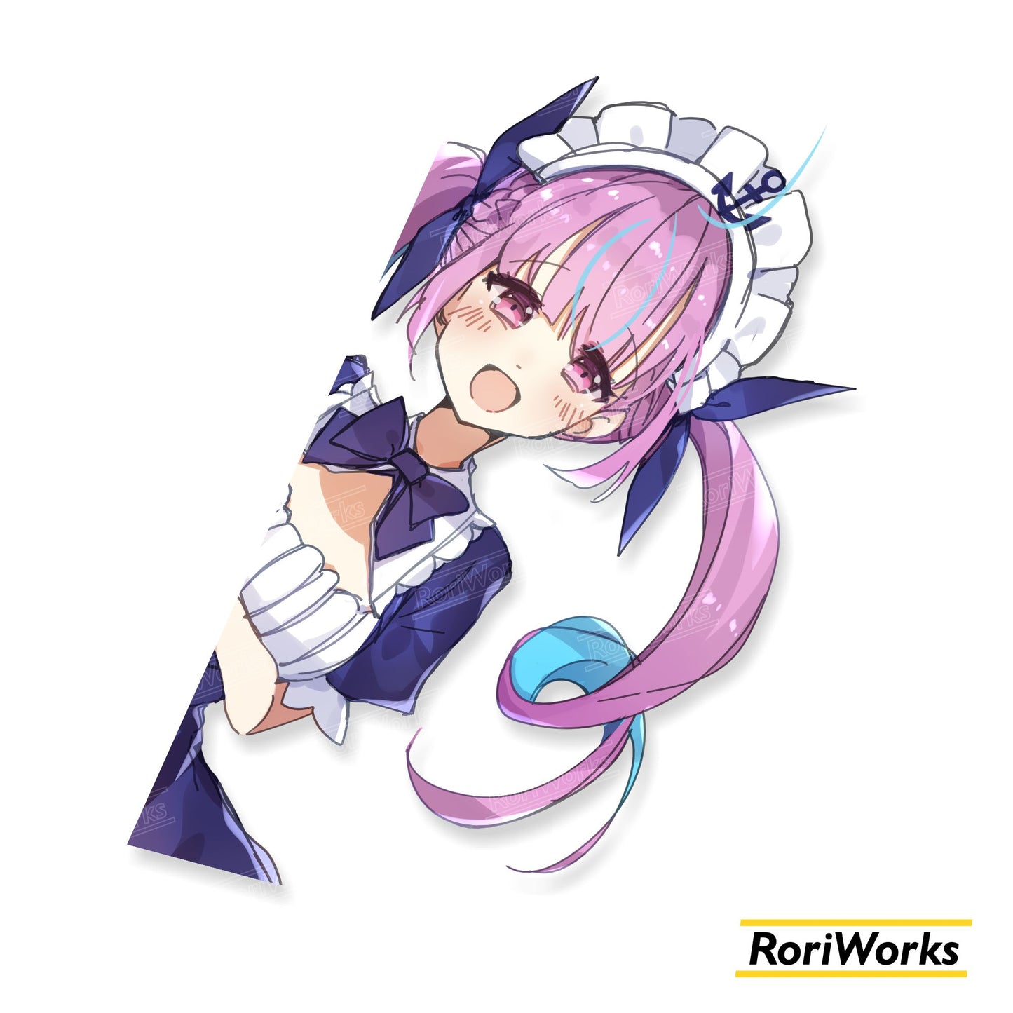 Aqua - Peeking Sticker