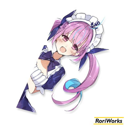 Aqua - Peeking Sticker