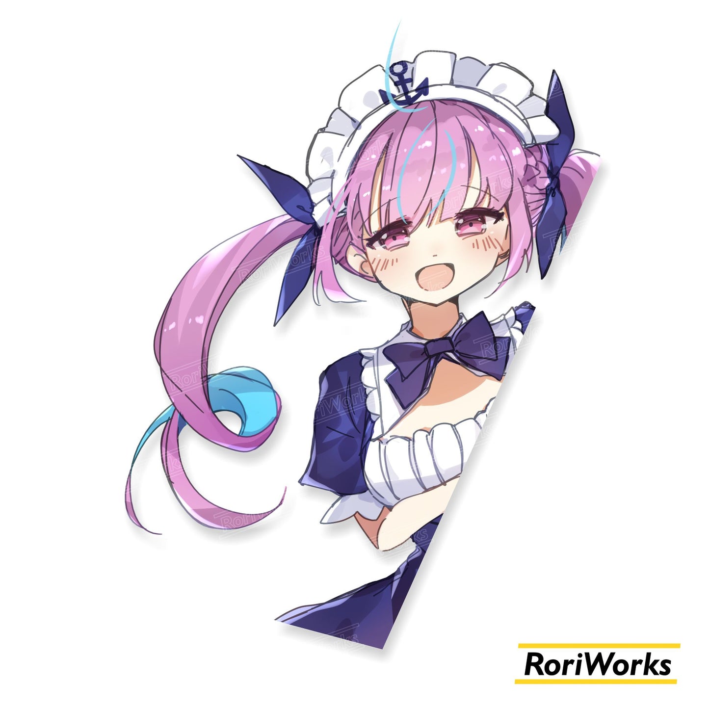 Aqua - Peeking Sticker