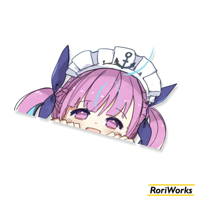 Aqua - Peeking Sticker