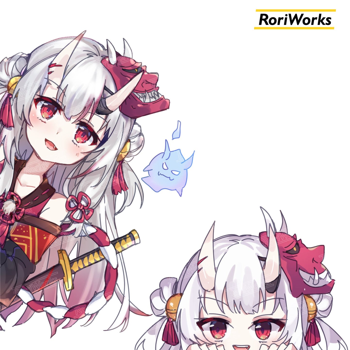Ayame - Peeking Sticker