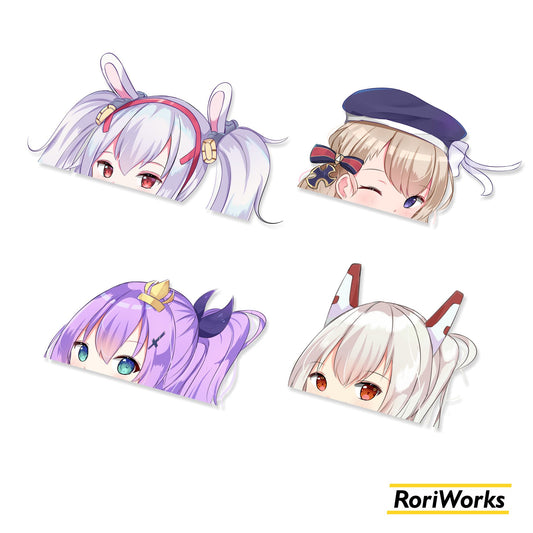 Azur Lane Starter Ships - Peeking Sticker