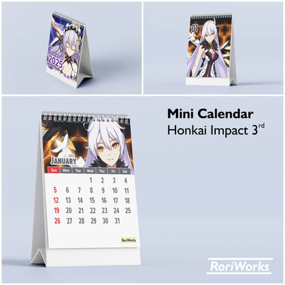 Honkai Impact 3 - Mini Desk Calendar 2025