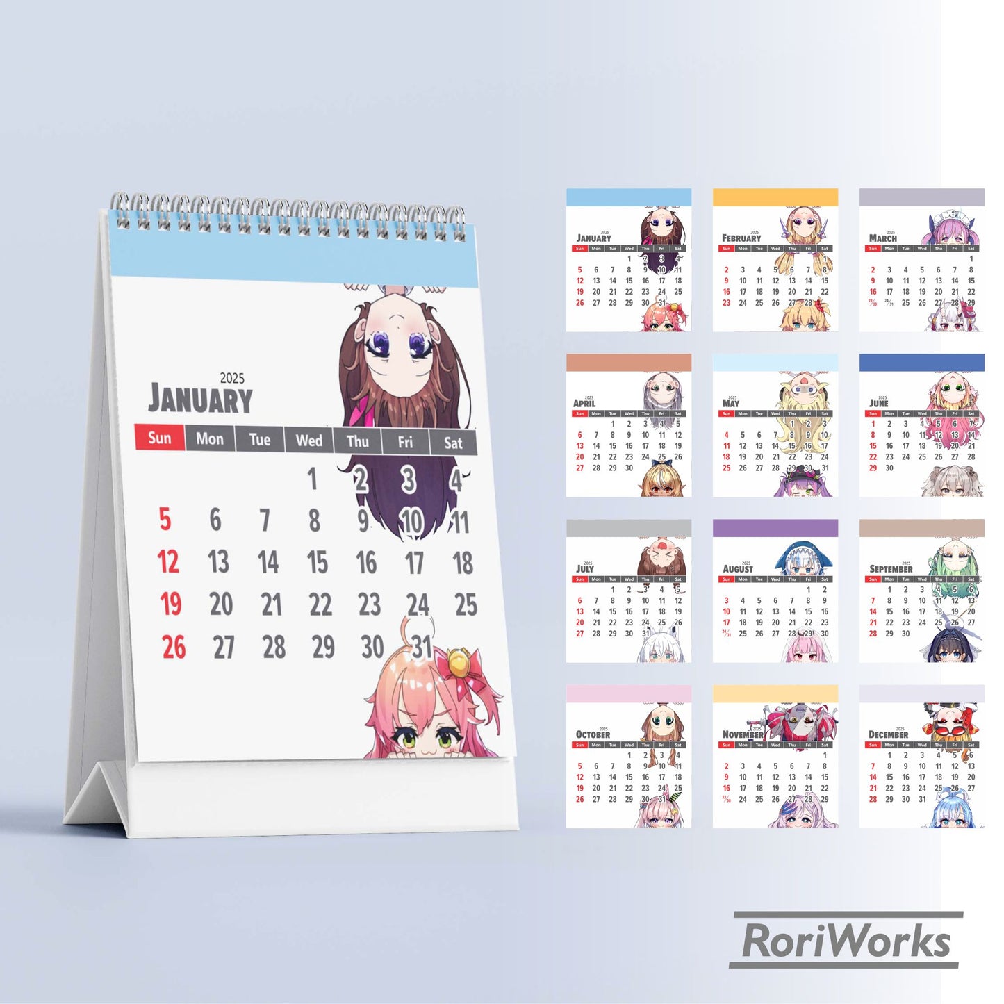 Hololive - Mini Desk Calendar 2025