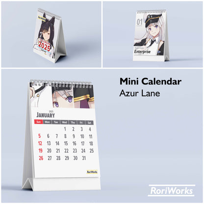 Azur Lane - Mini Desk Calendar 2025