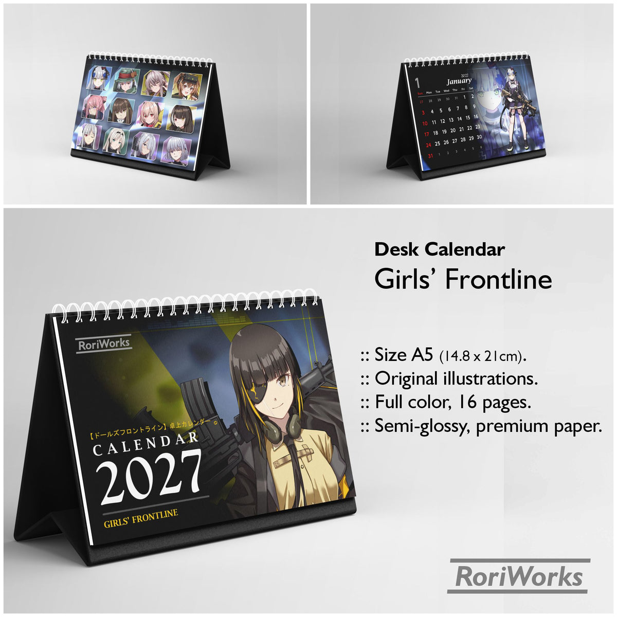 Girls' Frontline - Desk Calendar 2027