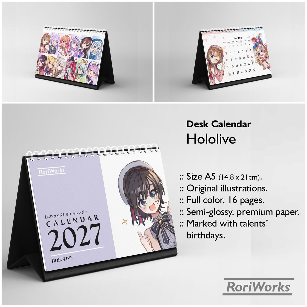 Hololive - Desk Calendar 2027