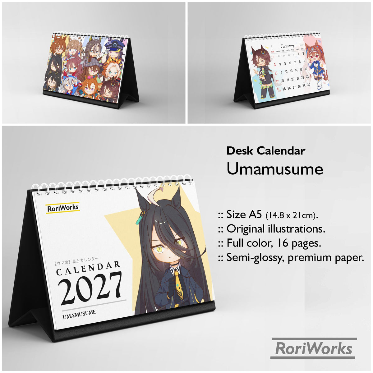 Umamusume - Desk Calendar 2027