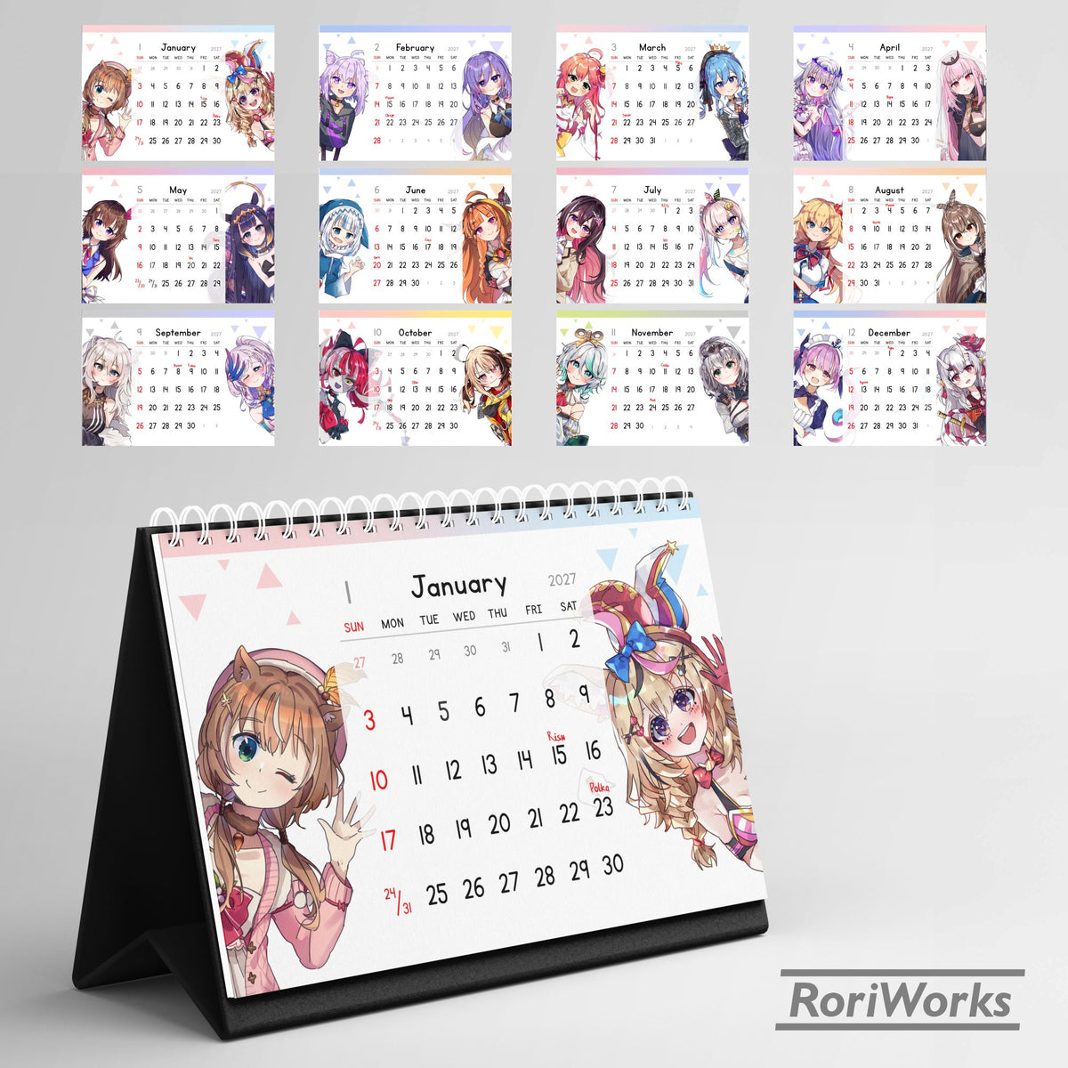 Hololive - Desk Calendar 2027