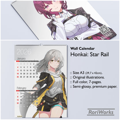 Honkai: Star Rail - Wall Calendar 2026