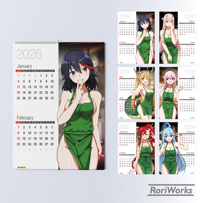 Boobarista - Wall Calendar 2026