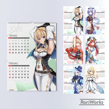 Genshin Impact - Wall Calendar 2026