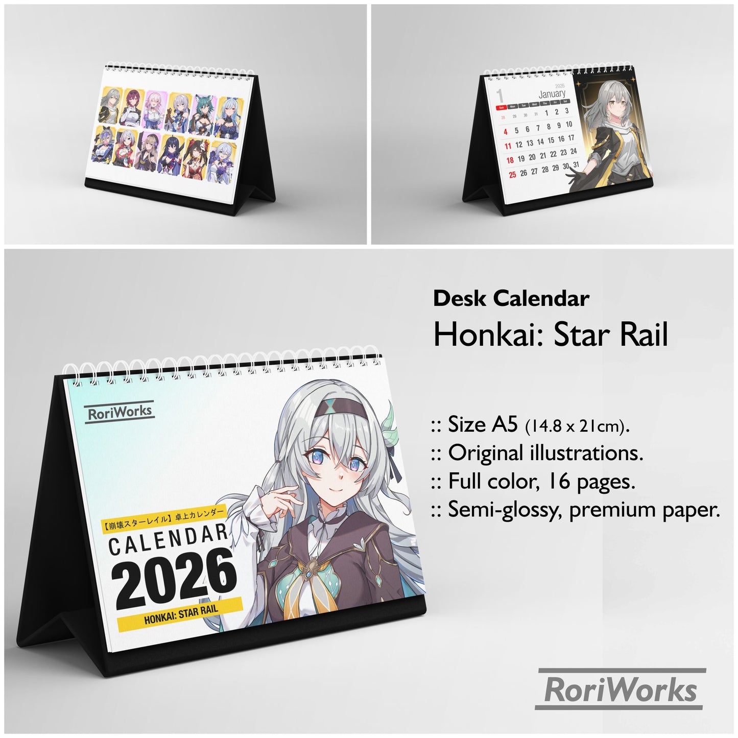 Honkai: Star Rail - Desk Calendar 2026