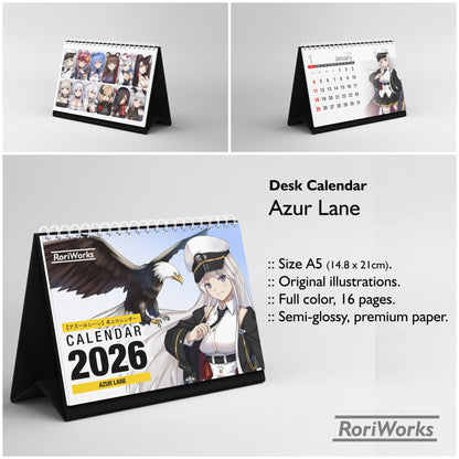 Azur Lane - Desk Calendar 2026
