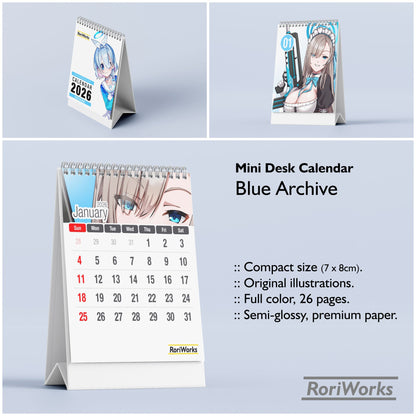 Blue Archive - Mini Desk Calendar 2026
