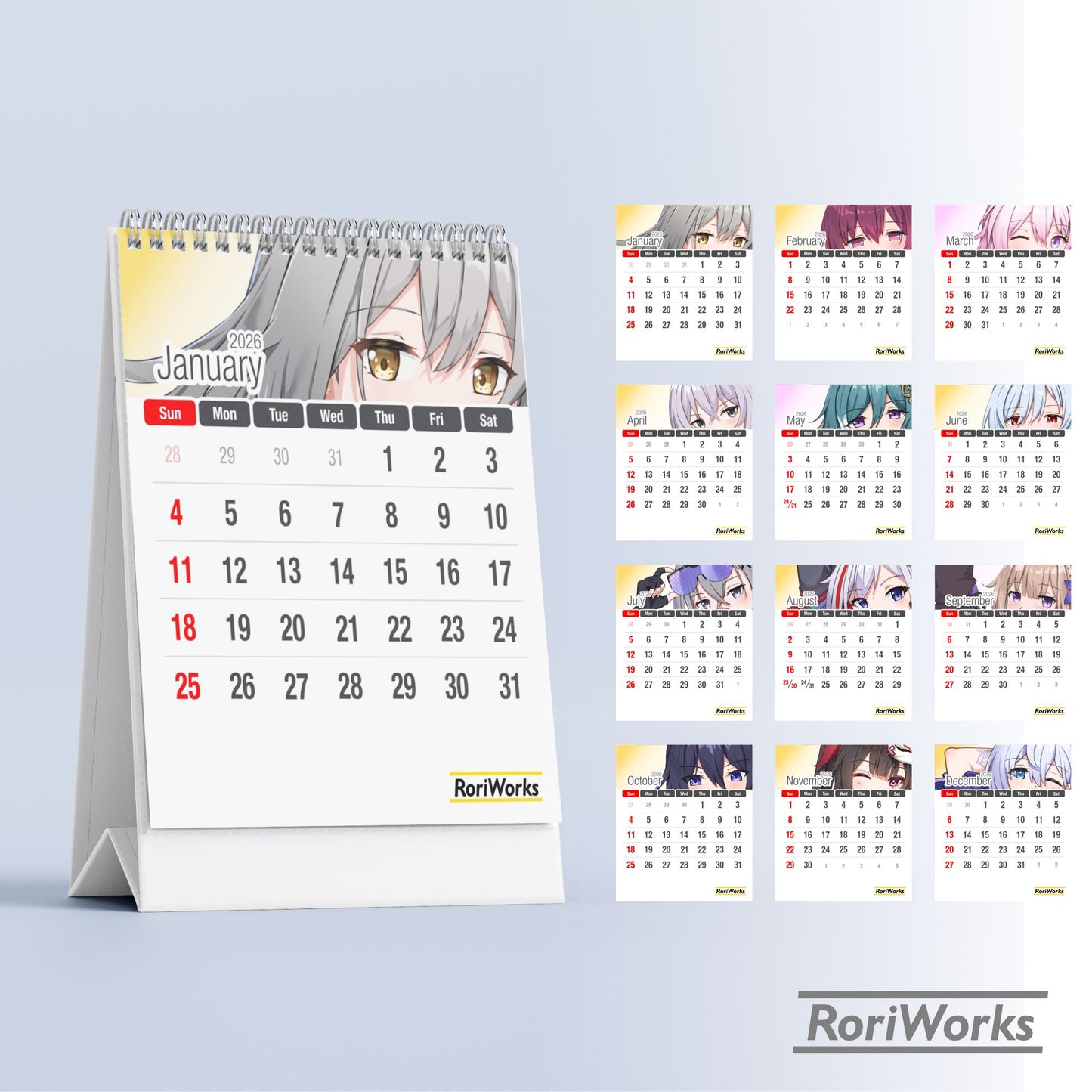 Honkai: Star Rail - Mini Desk Calendar 2026