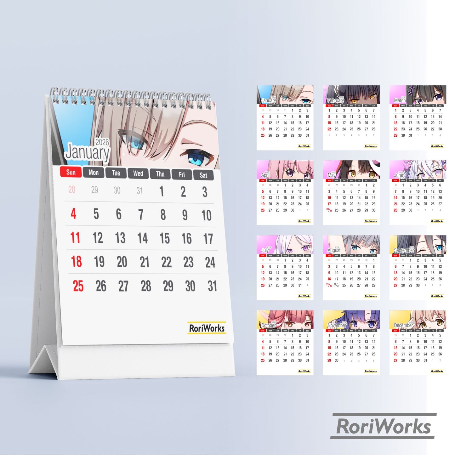Blue Archive - Mini Desk Calendar 2026