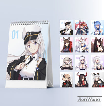 Azur Lane - Mini Desk Calendar 2026