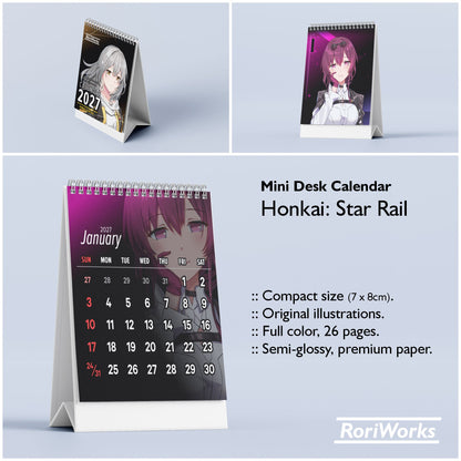 Honkai: Star Rail - Mini Desk Calendar 2027