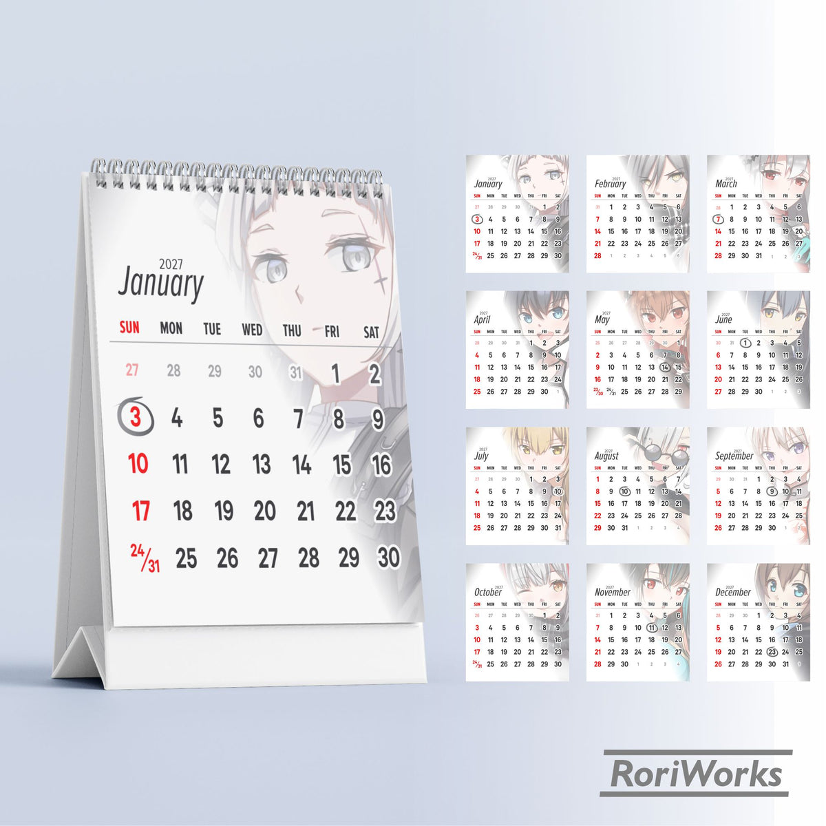 Arknights - Mini Desk Calendar 2027