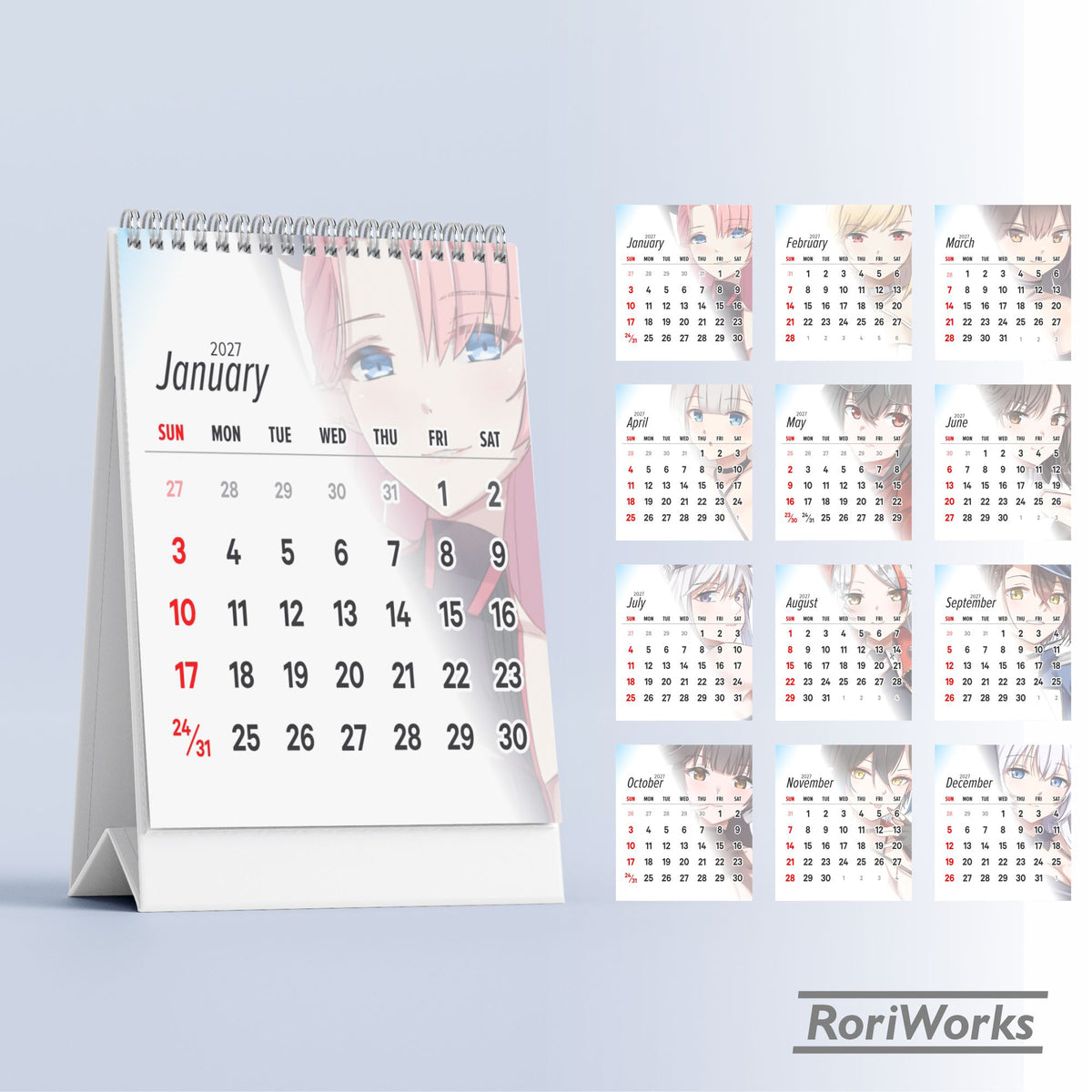 Azur Lane (Race Queen) - Mini Desk Calendar 2027