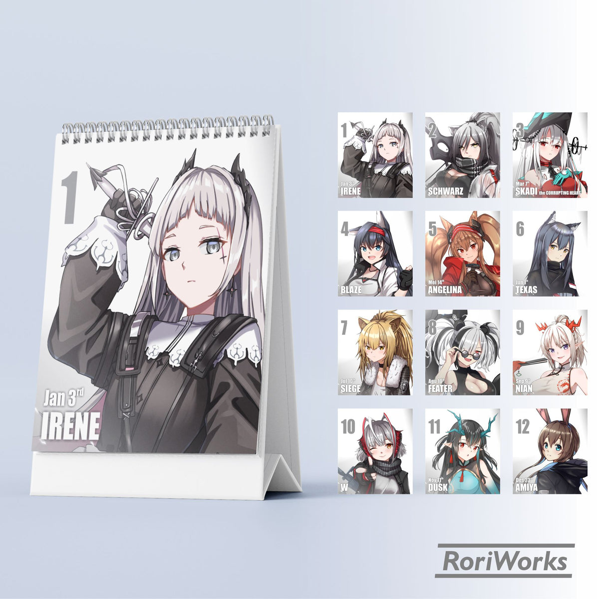 Arknights - Mini Desk Calendar 2027