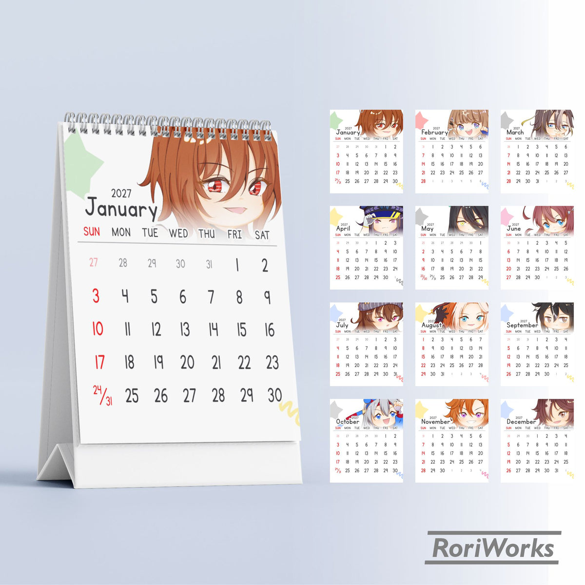 Umamusume - Mini Desk Calendar 2027