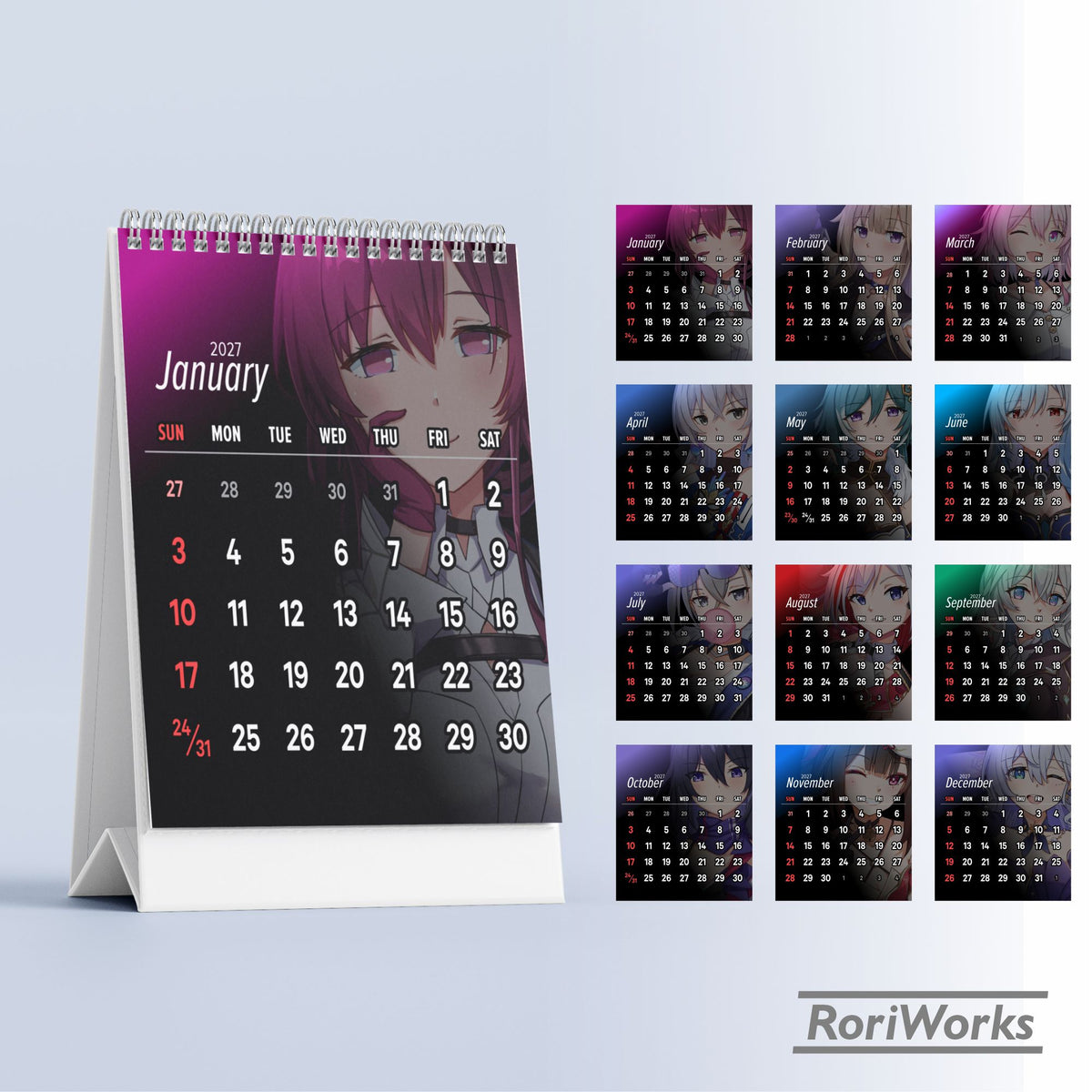 Honkai: Star Rail - Mini Desk Calendar 2027