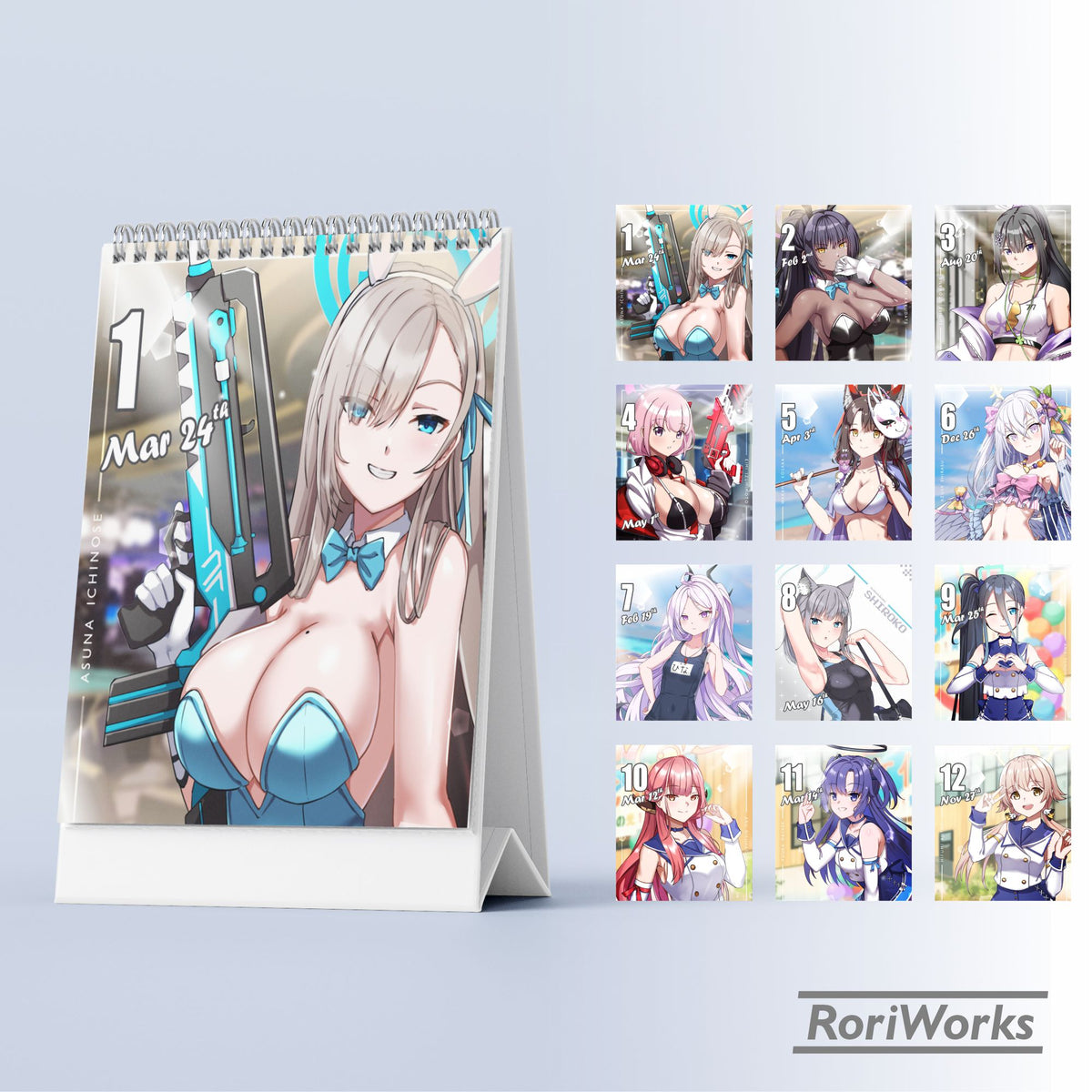 Blue Archive - Mini Desk Calendar 2027