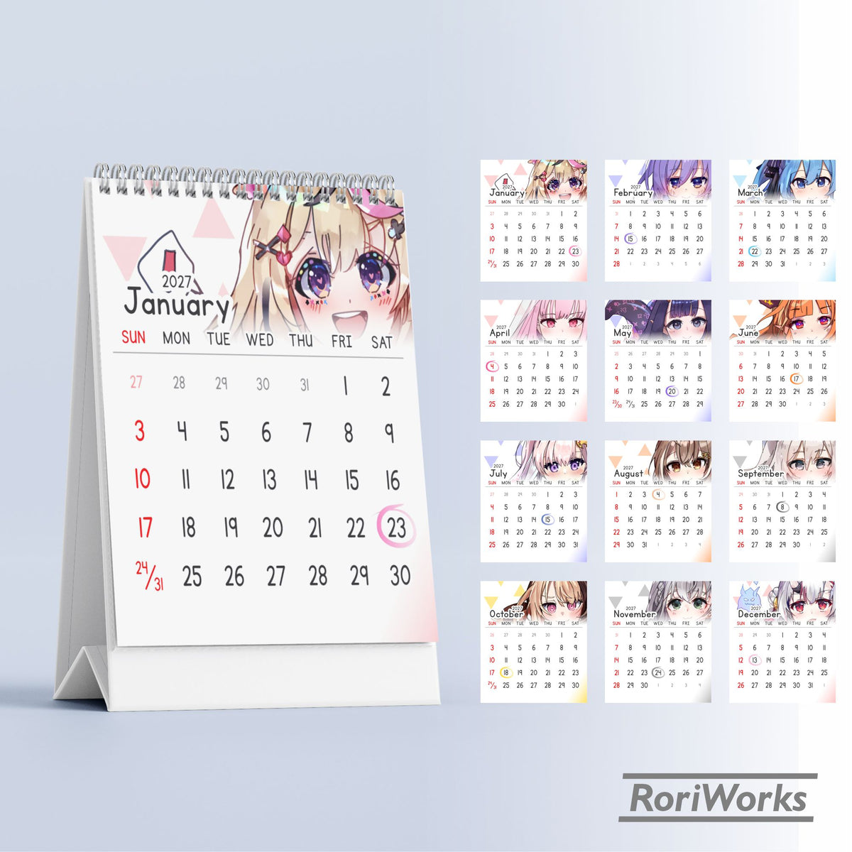 Hololive - Mini Desk Calendar 2027