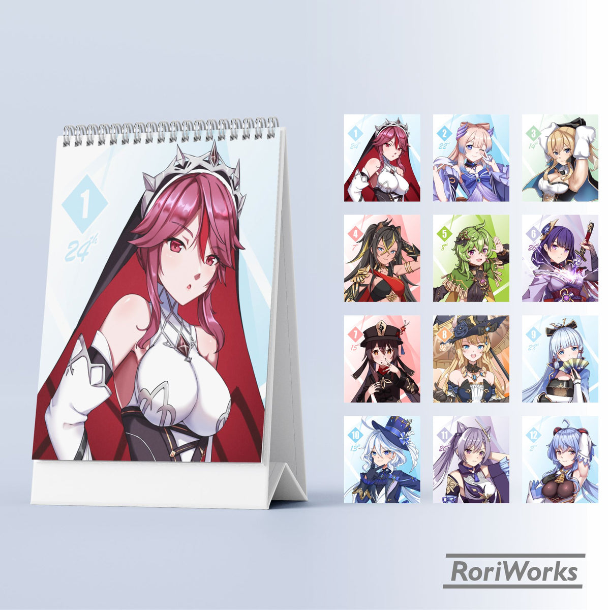 Genshin Impact - Mini Desk Calendar 2027