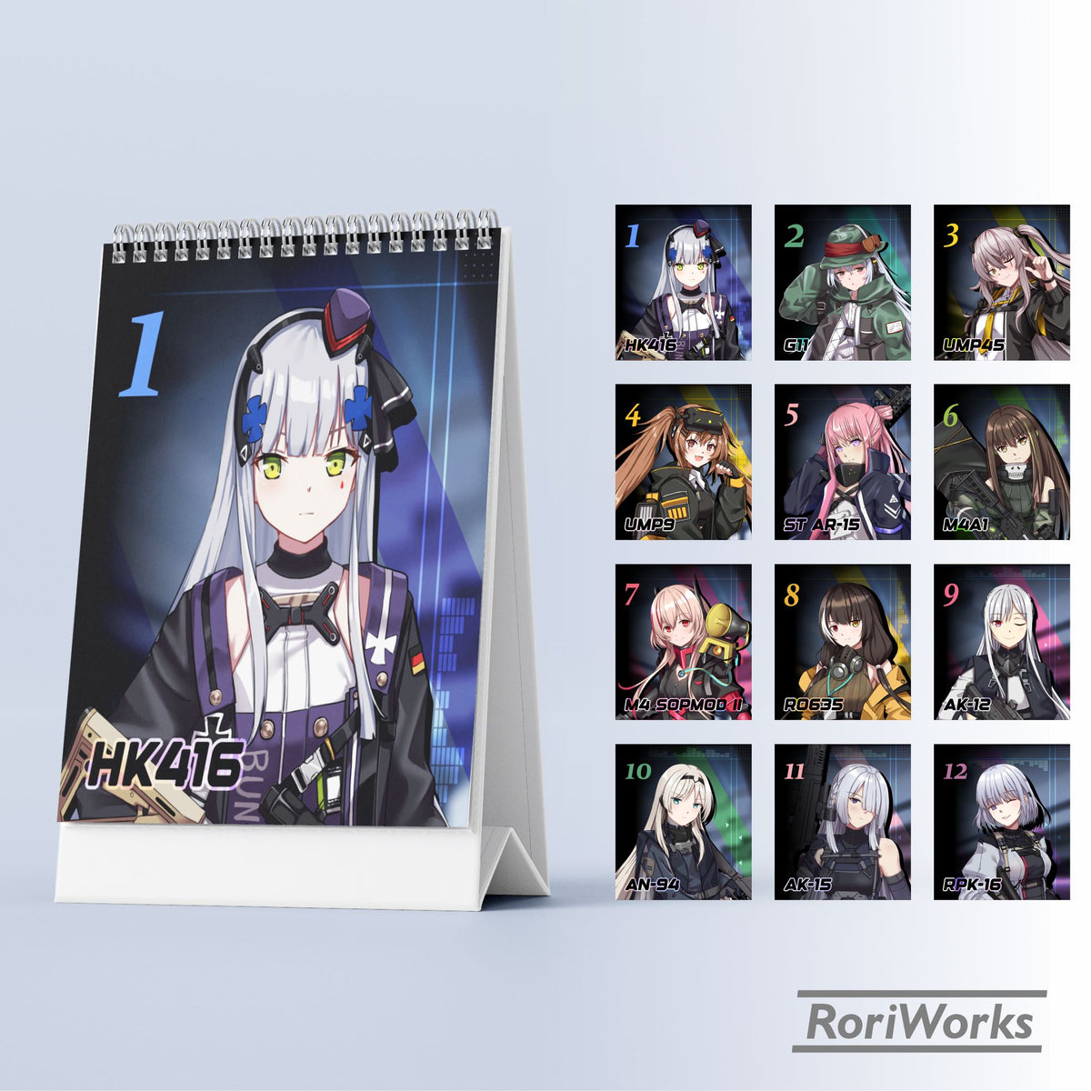 Girls' Frontline - Mini Desk Calendar 2027