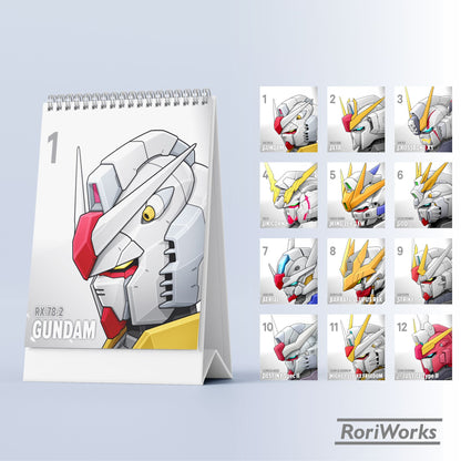 Gundam - Mini Desk Calendar 2027