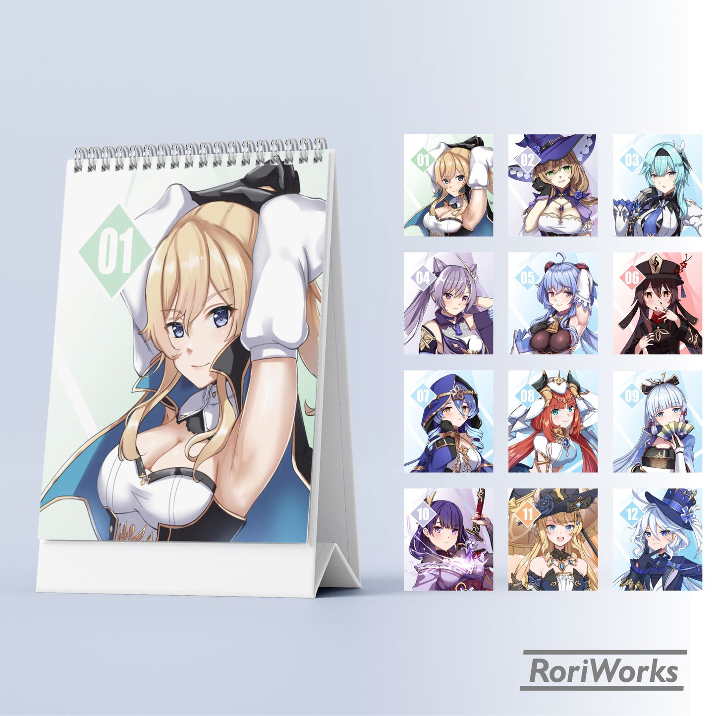 Genshin Impact - Mini Desk Calendar 2026