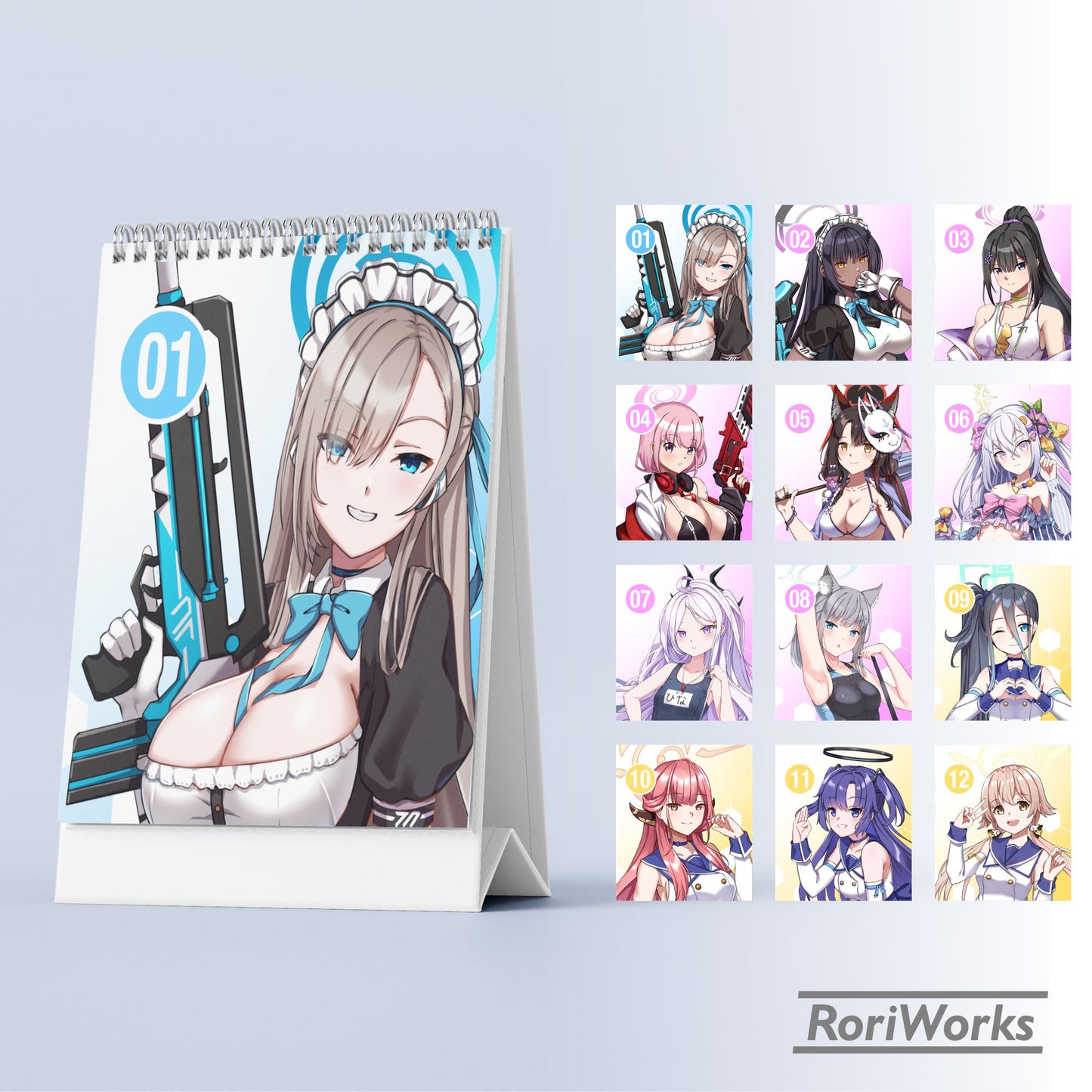 Blue Archive - Mini Desk Calendar 2026