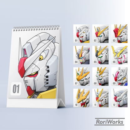 Gundam - Mini Desk Calendar 2026