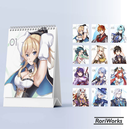 Genshin Impact - Mini Desk Calendar 2025
