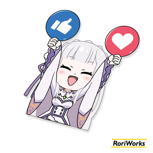 Emilia Like and Love - Sticker