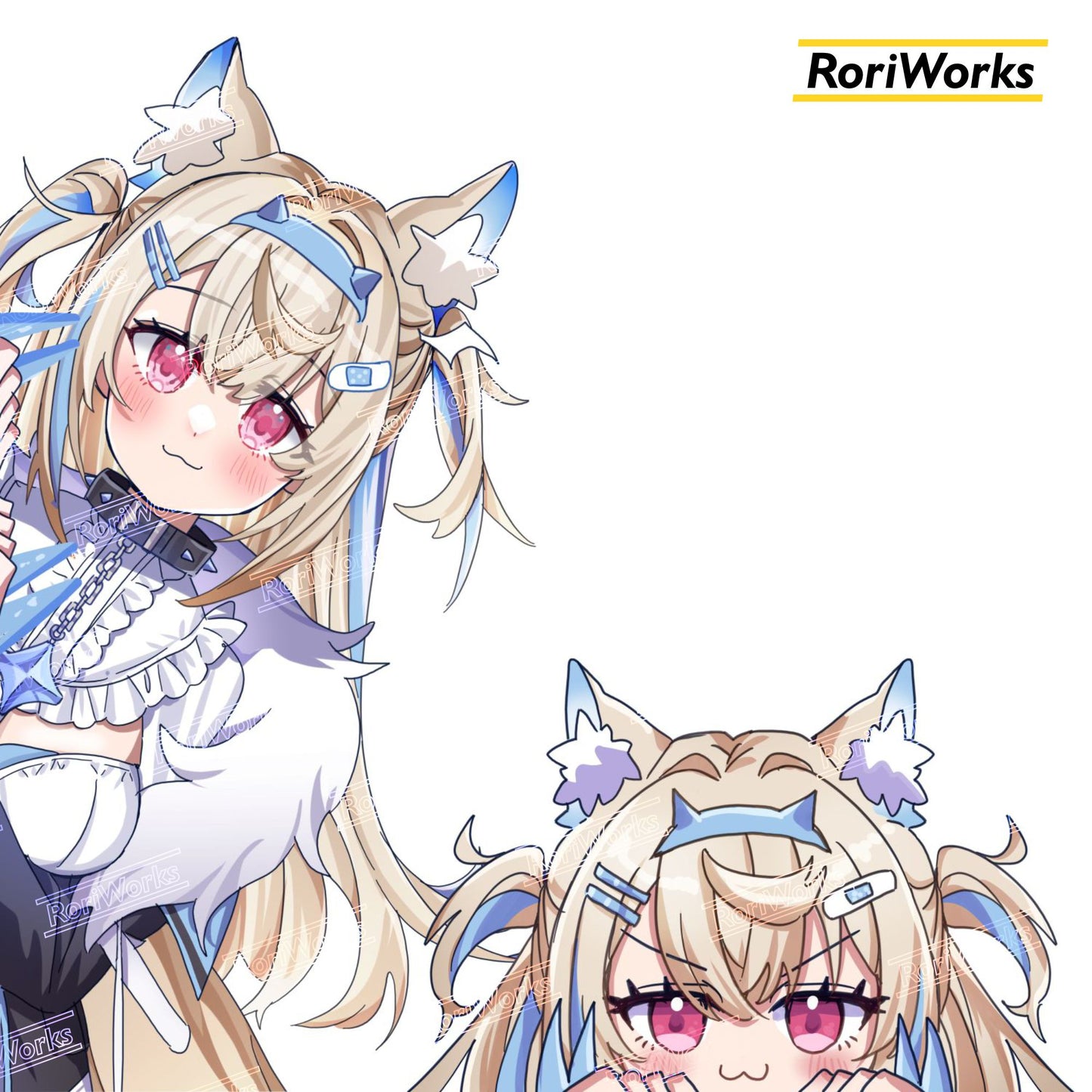 Fuwawa - Peeking Sticker
