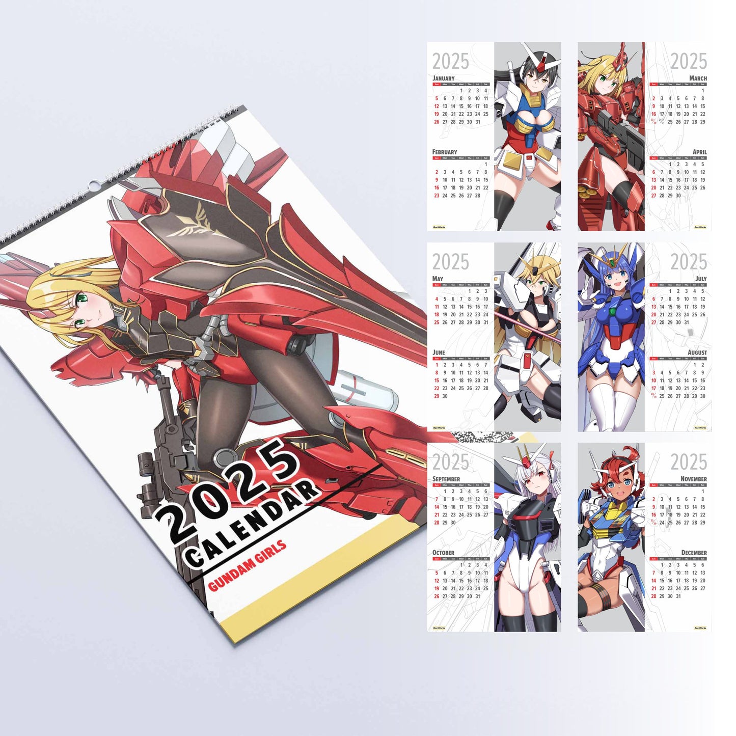 Gundam Girls - Wall Calendar 2025