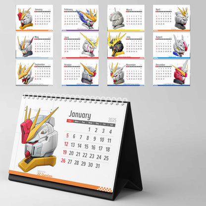 Gundam Head - Desk Calendar 2025