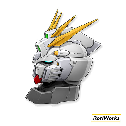 God Gundam Head - Sticker