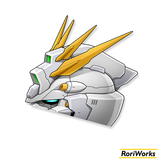 God Gundam Head - Peeking Sticker