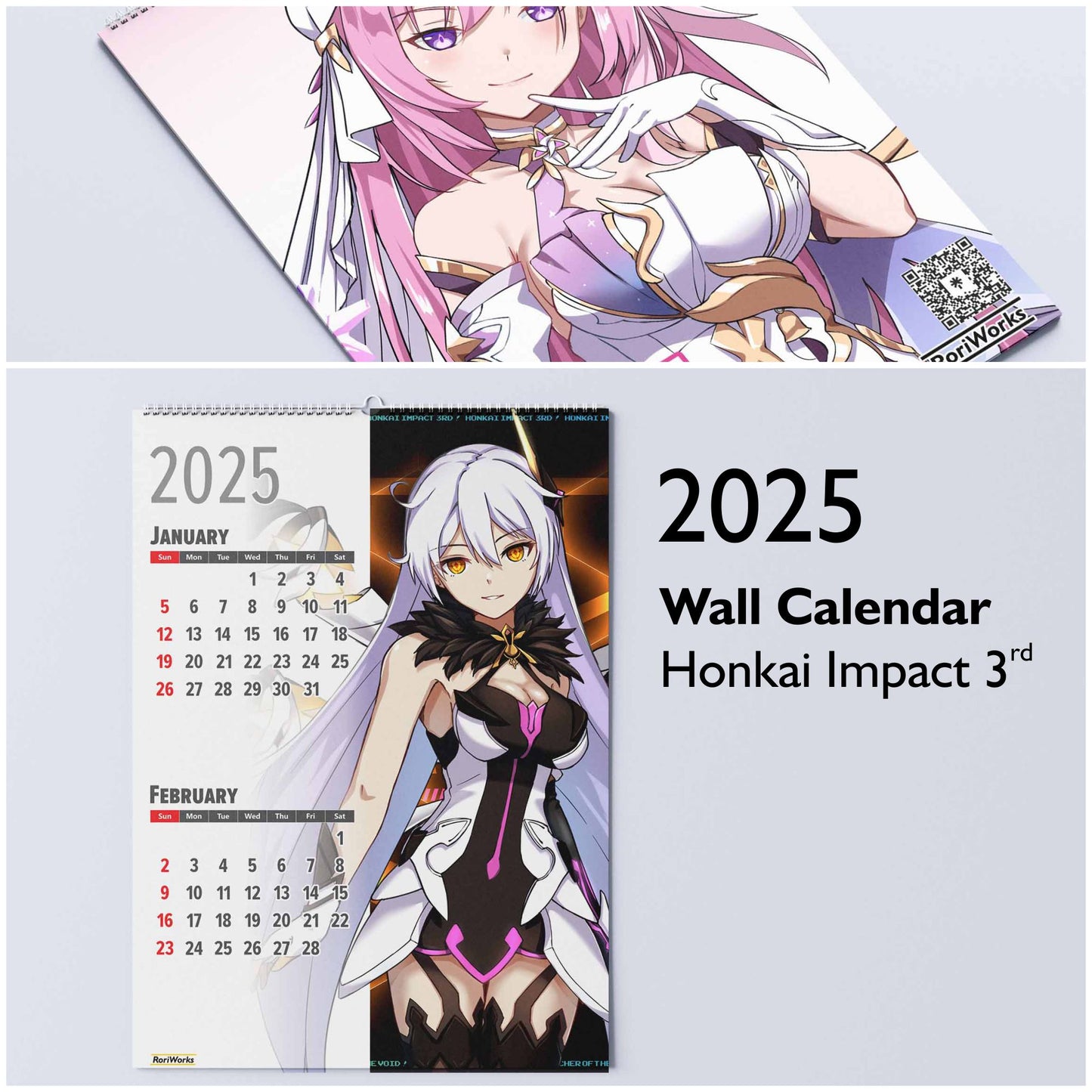 Honkai Impact 3rd - Wall Calendar 2025