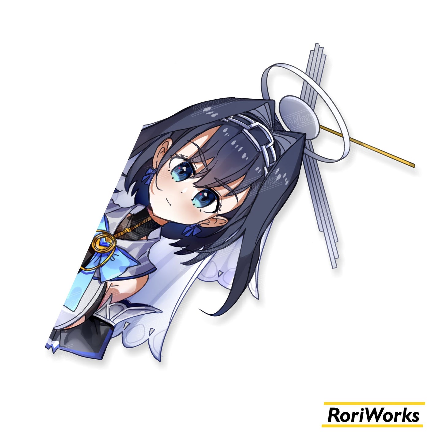 Kronii - Peeking Sticker